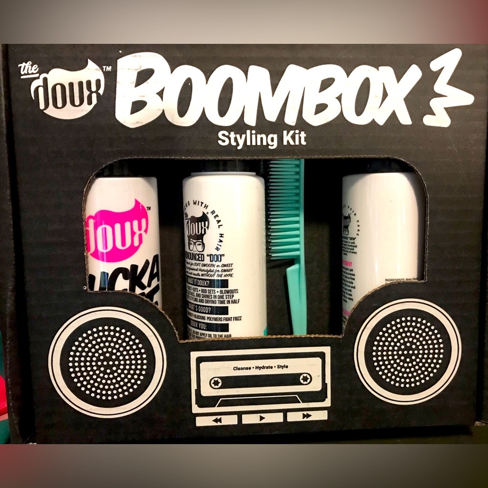 Brand New The Doux Sucka Free D-Tail Mousse Def Fresh Rinse Boombox Styling Kit